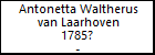 Antonetta Waltherus van Laarhoven